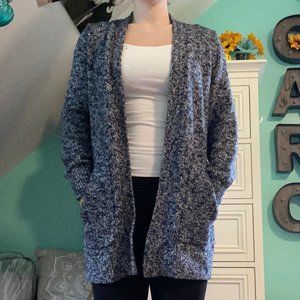 L.L. Bean Marled Blue Cardigan
